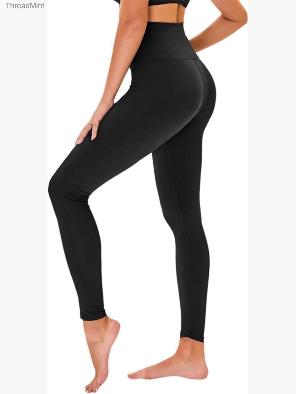 High Waisted Tummy Control Workout Leggings with Pockets Reg/Plus